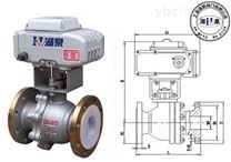 戶外型電動法蘭球閥